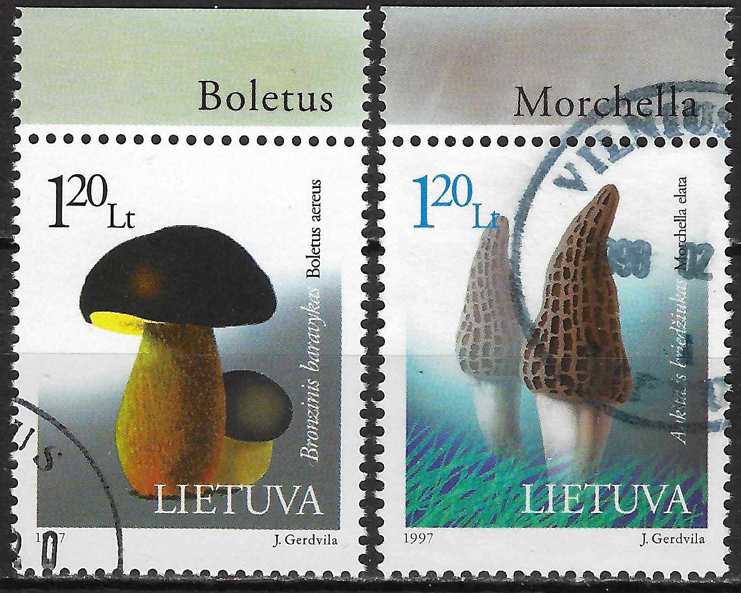 Pašto ženklai, Lietuva, Grybai: bronzinis baravykas, aukštasis briedžiukas