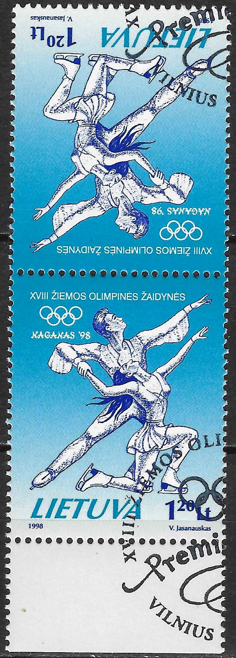 Pašto ženklai, Lietuva, 1998m Nagano žiemos Olimpinės žaidynės
