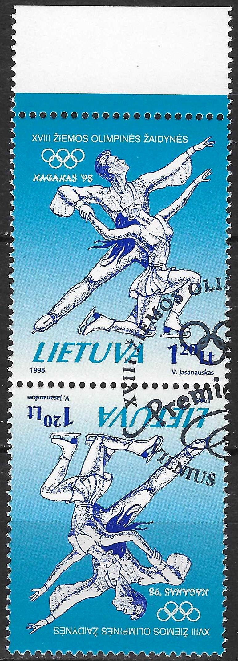 Pašto ženklai, Lietuva, 1998m Nagano žiemos Olimpinės žaidynės
