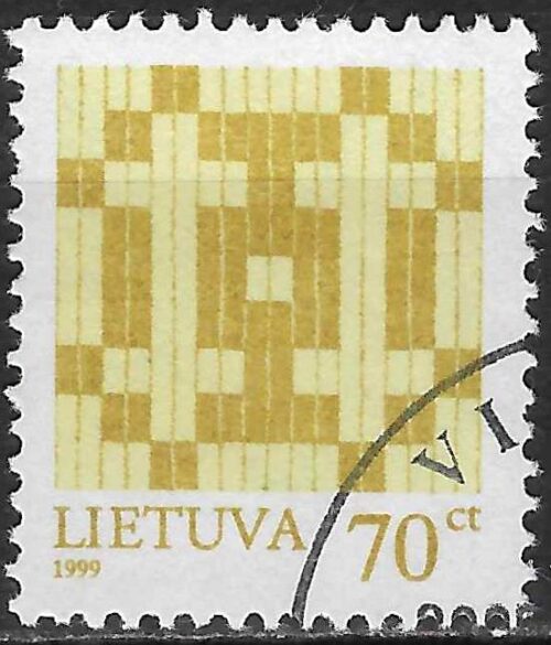 Pašto ženklai, Lietuva, Tautiniai audimo raštai