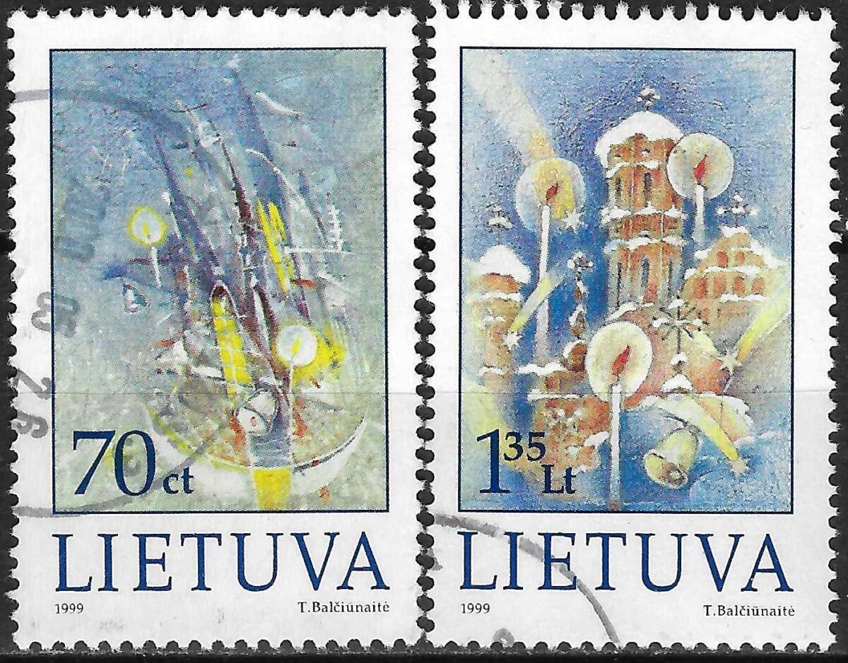 Pašto ženklai, Lietuva, Šv. Kalėdos ir Naujieji metai