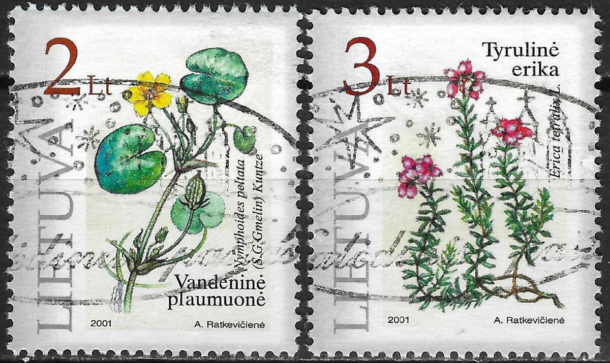 Pašto ženklai, Lietuva, Vandeninė plaumuonė ir Tyrulinė erika