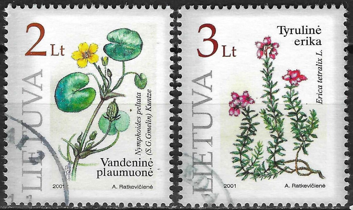 Pašto ženklai, Lietuva, Vandeninė plaumuonė ir Tyrulinė erika