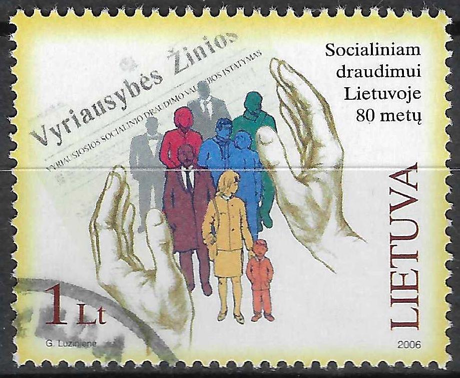 Pašto ženklai, Lietuva, 80 metų socialiniam draudimui Lietuvoje