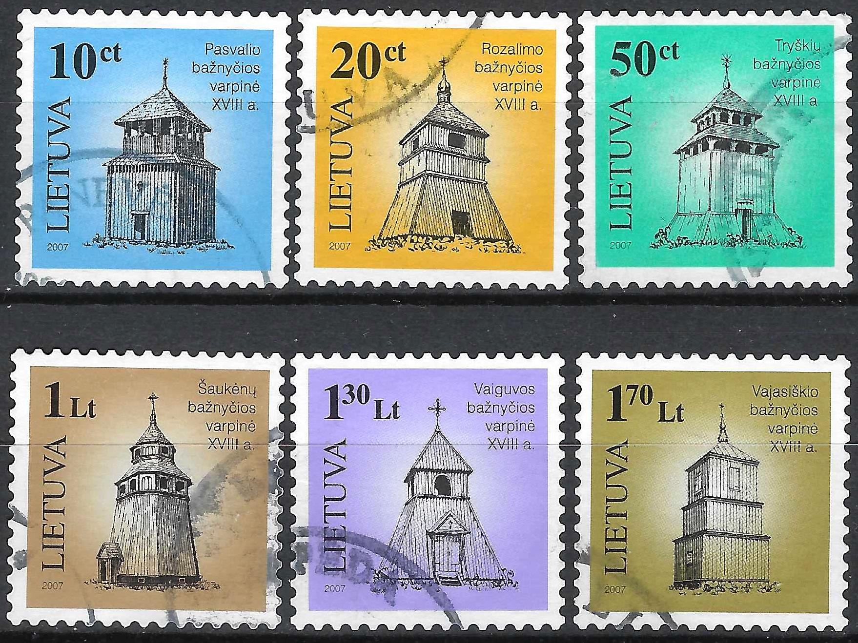 Pašto ženklai, Lietuva, Lietuvos medinė sakralinė architektūra