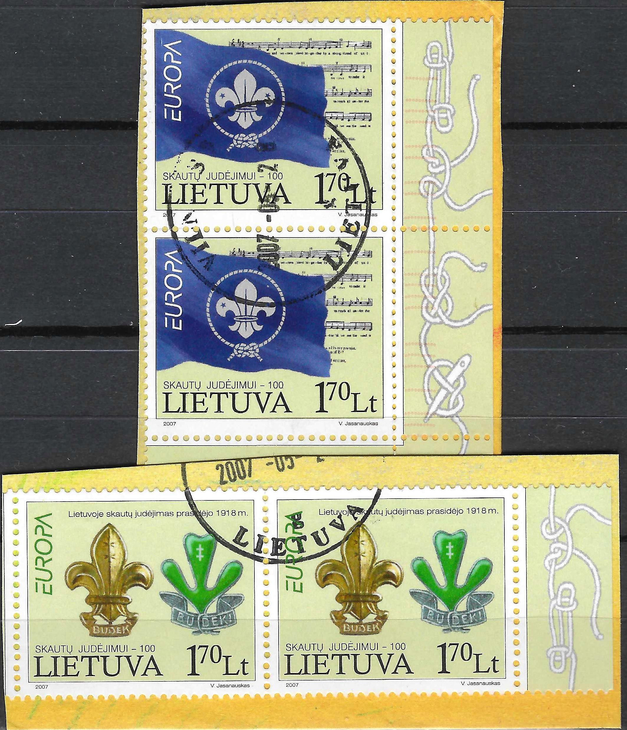 Pašto ženklai, Lietuva, EUROPA: Skautai