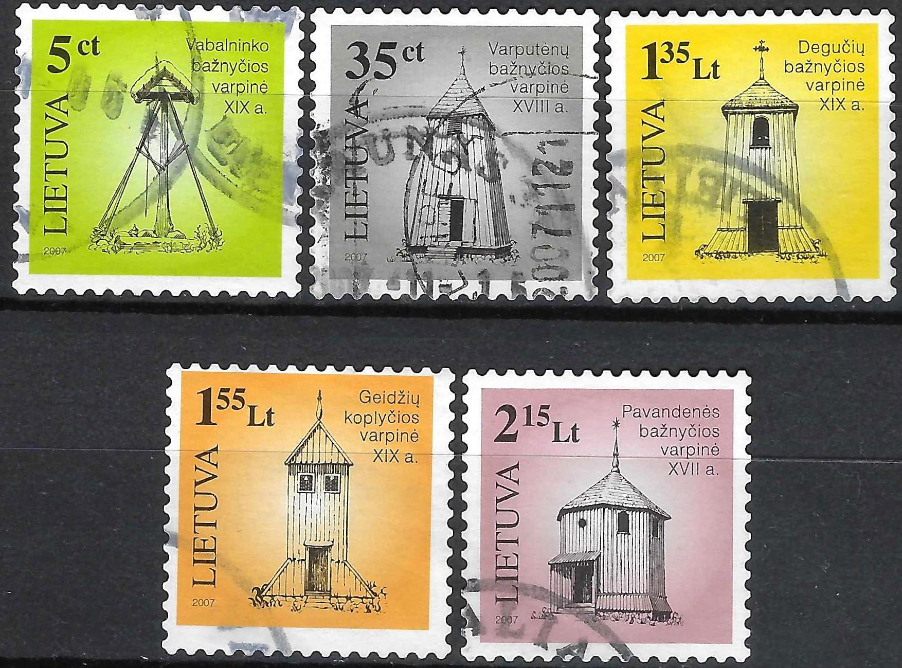 Pašto ženklai, Lietuva, Lietuvos medinė sakralinė architektūra