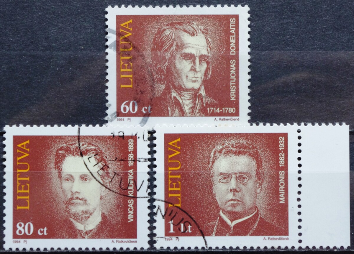Pašto ženklai, Lietuva, žymūs žmonės