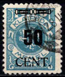 Klaipėdoje perspausdintas MiNr 150