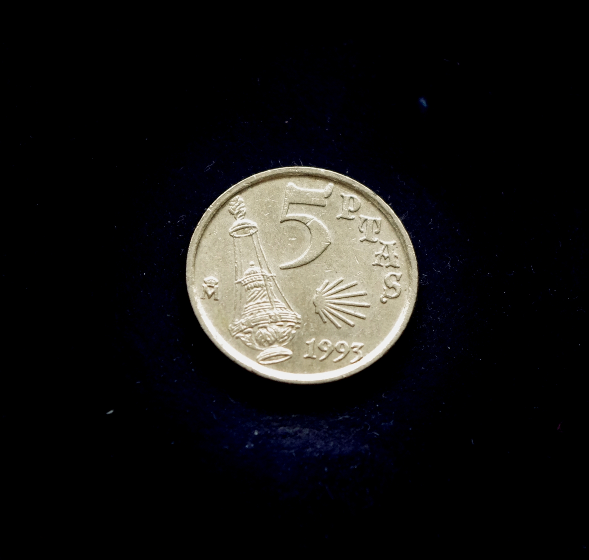 moneta, 5 pesetos, Ispanija, Šv. Jokūbas