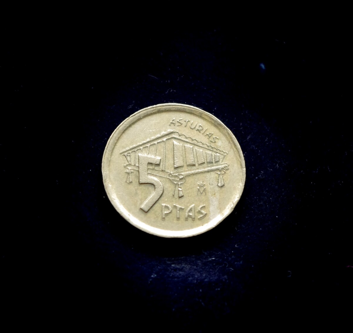 moneta, 5 pesetos, Ispanija, Astūrija