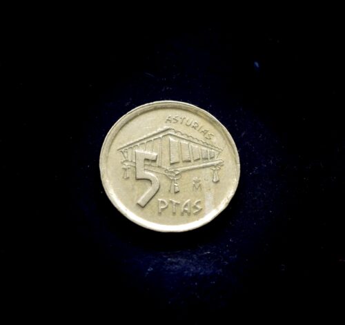moneta, 5 pesetos, Ispanija, Astūrija