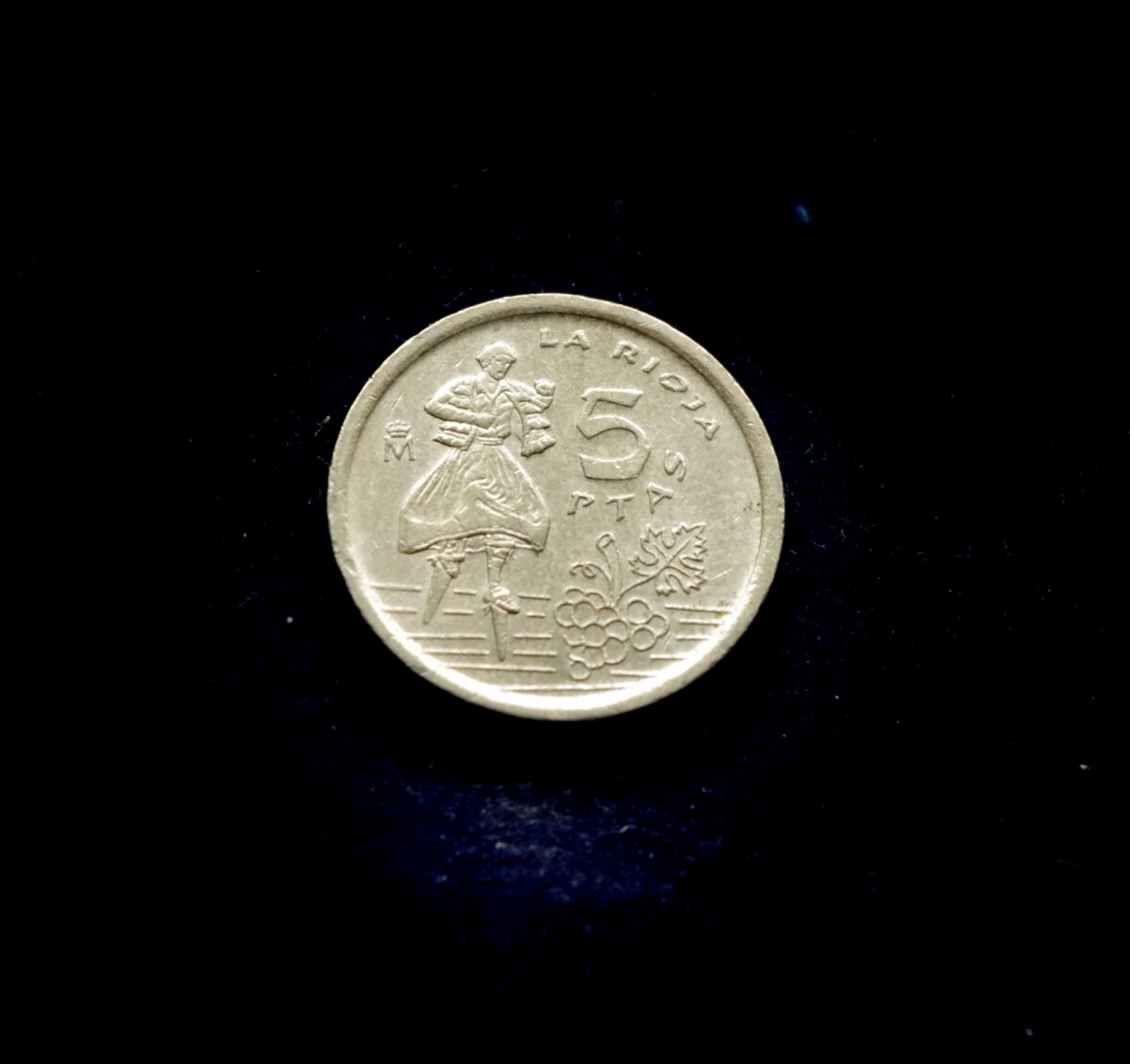 moneta, 5 pesetos, Ispanija, La Riocha