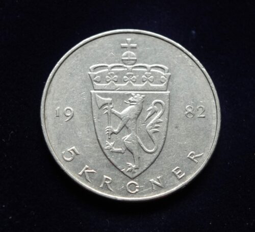moneta, 5 kronos, Norvegija