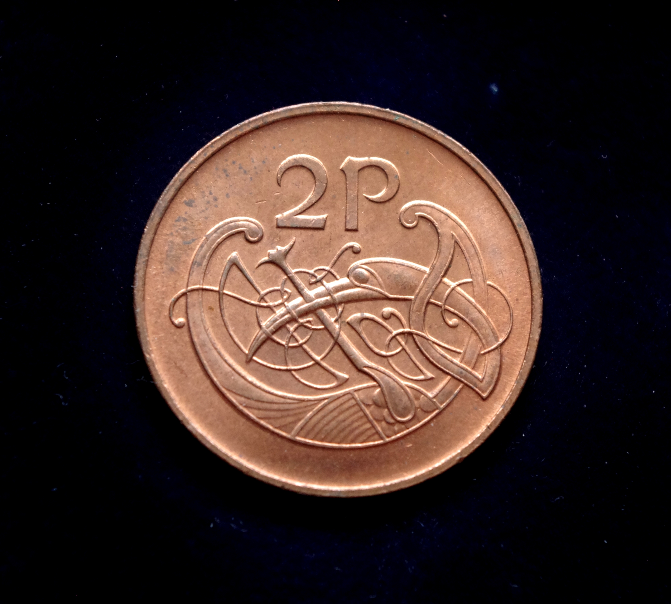 Airijos 2 pensų moneta