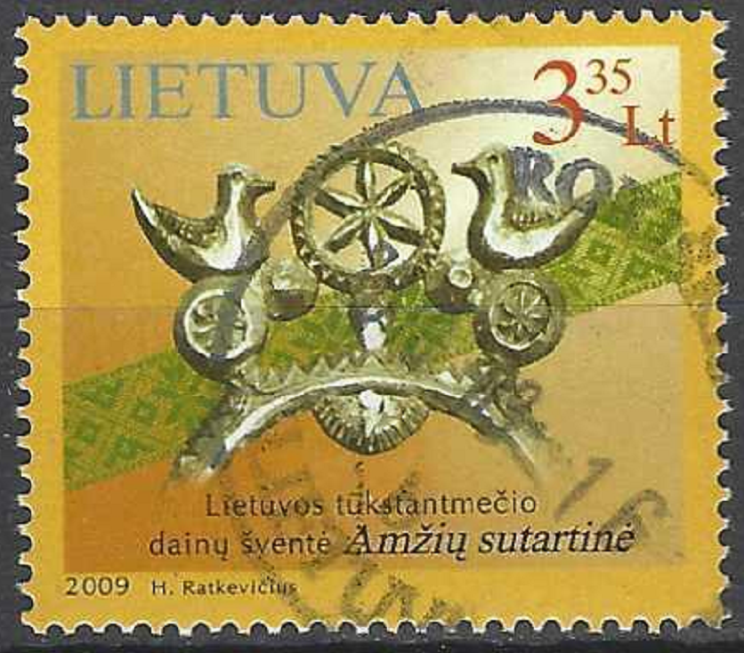 pašto ženklas, Lietuva. Lietuvos tūkstantmečio dainų šventė "Amžių sutartinė"