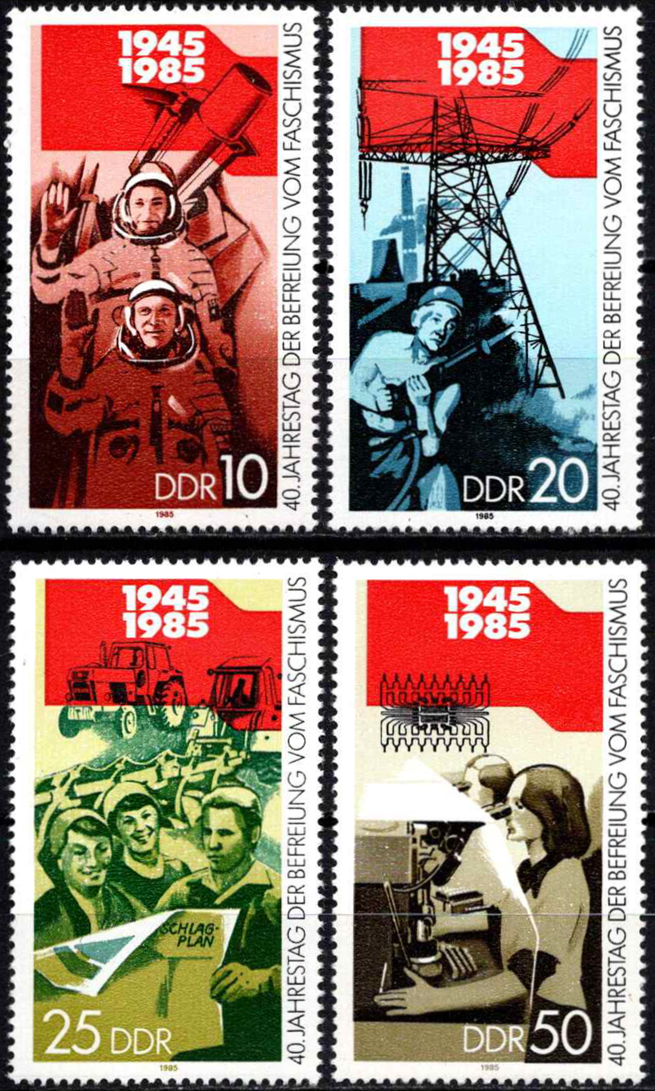 Vokietijos Demokratinė Respublika (VDR), pilna serija, MiNr 2941-2944 MNH**