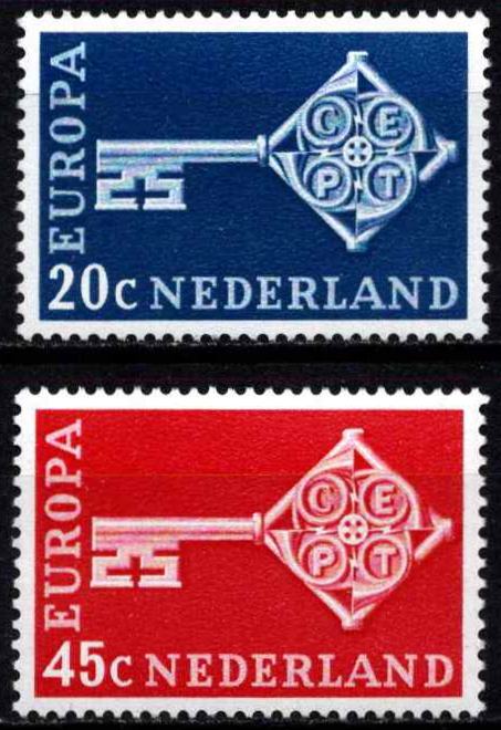 Nyderlandai, pilna serija, MiNr 899-900 MNH**