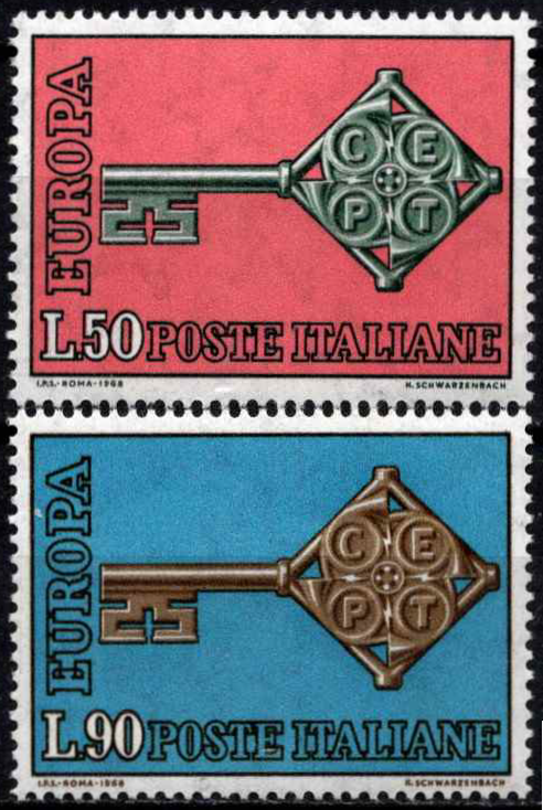 Italija, pilna serija, MiNr 1272-1273 MNH**