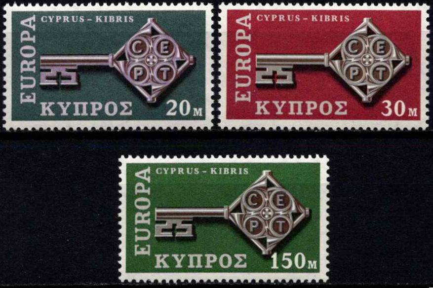 Kipras, pilna serija, MiNr 307-309 MNH**