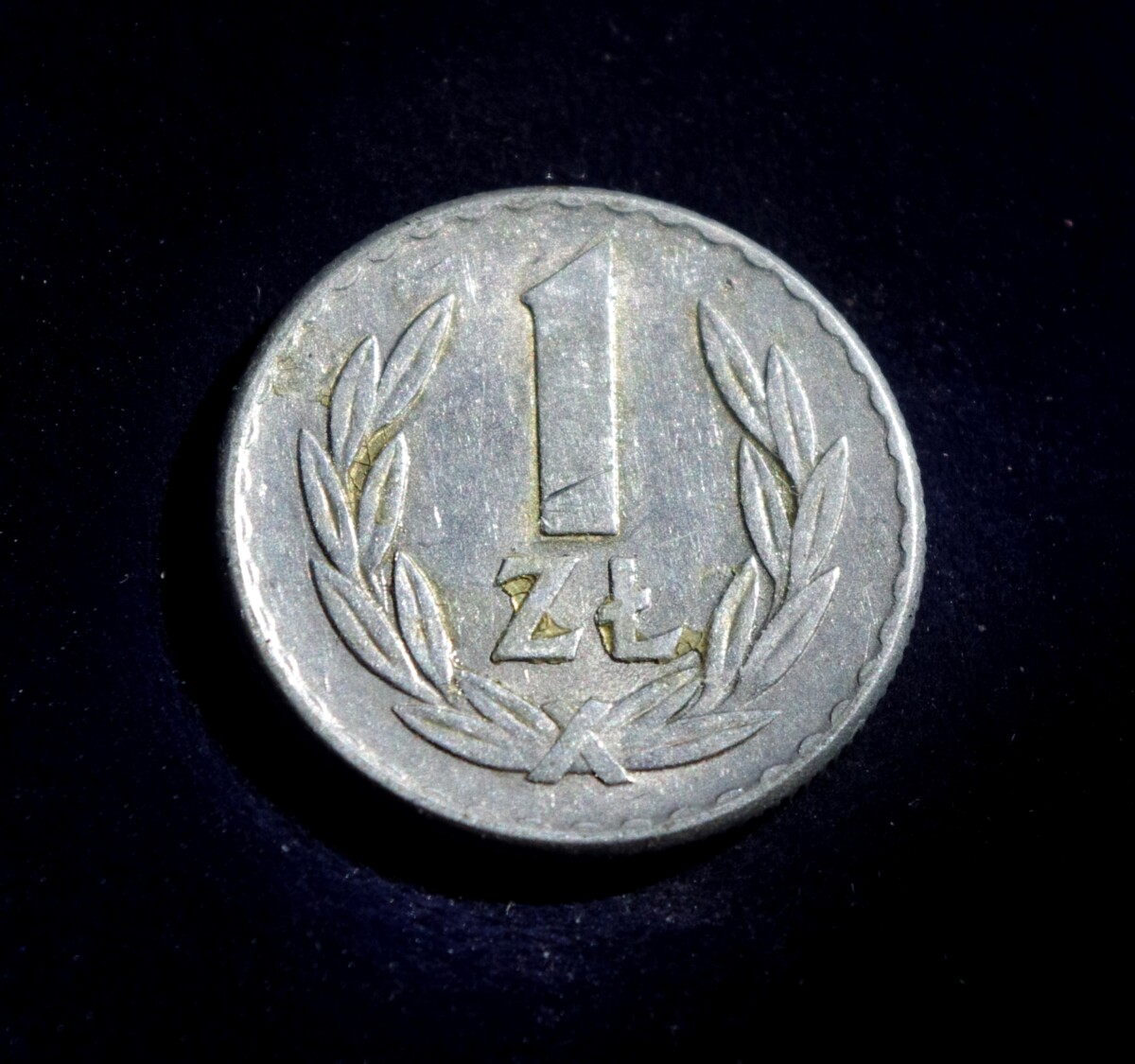 1 zlotas moneta, 1965 m. Lenkija