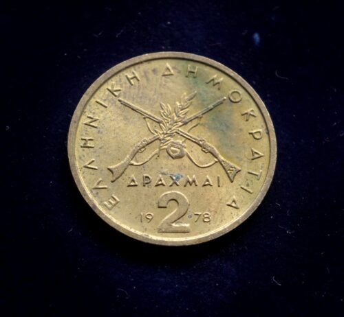 moneta, 2 drachmos, Graikija