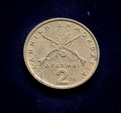 moneta, 2 drachmos, Graikija