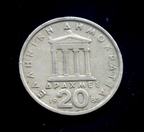 moneta, 20 drachmų, Graikija