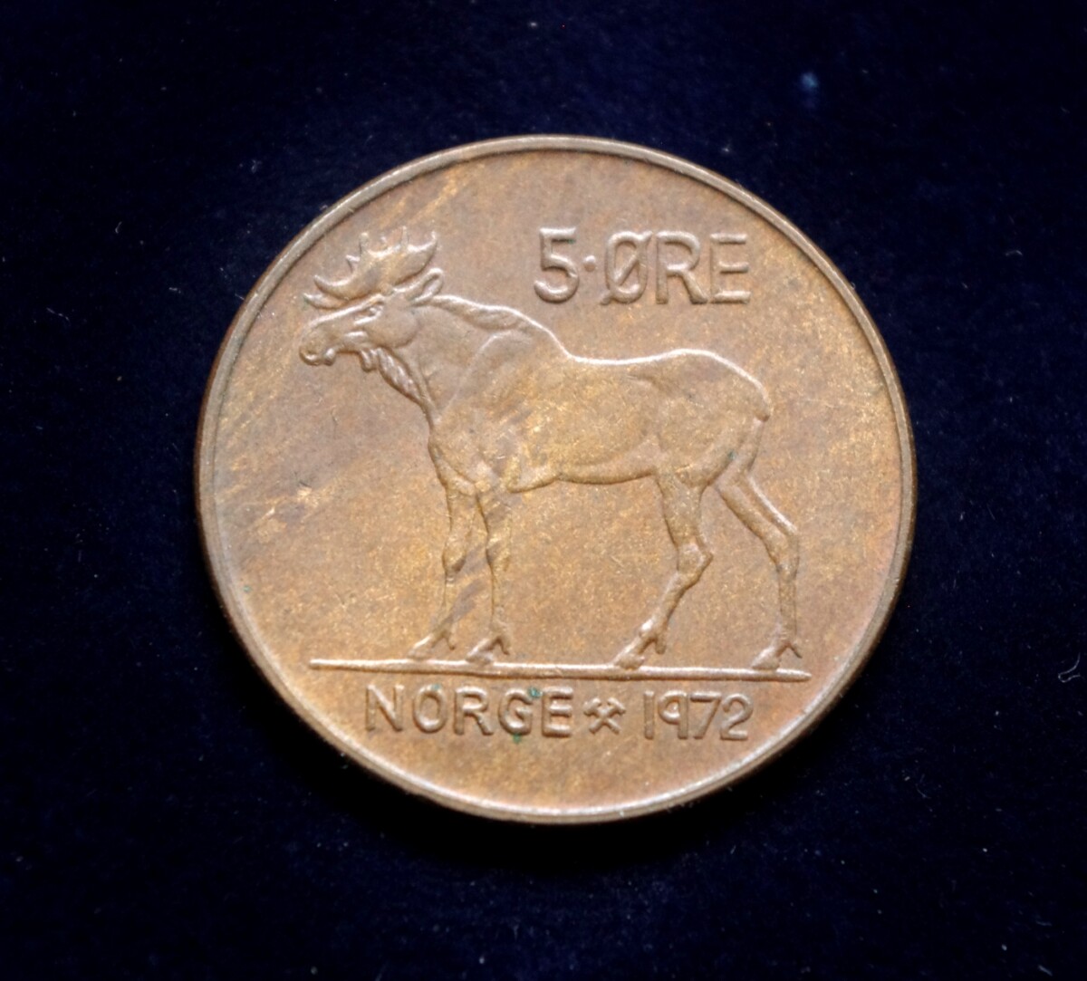 moneta, 5 erės, Norvegija, briedis