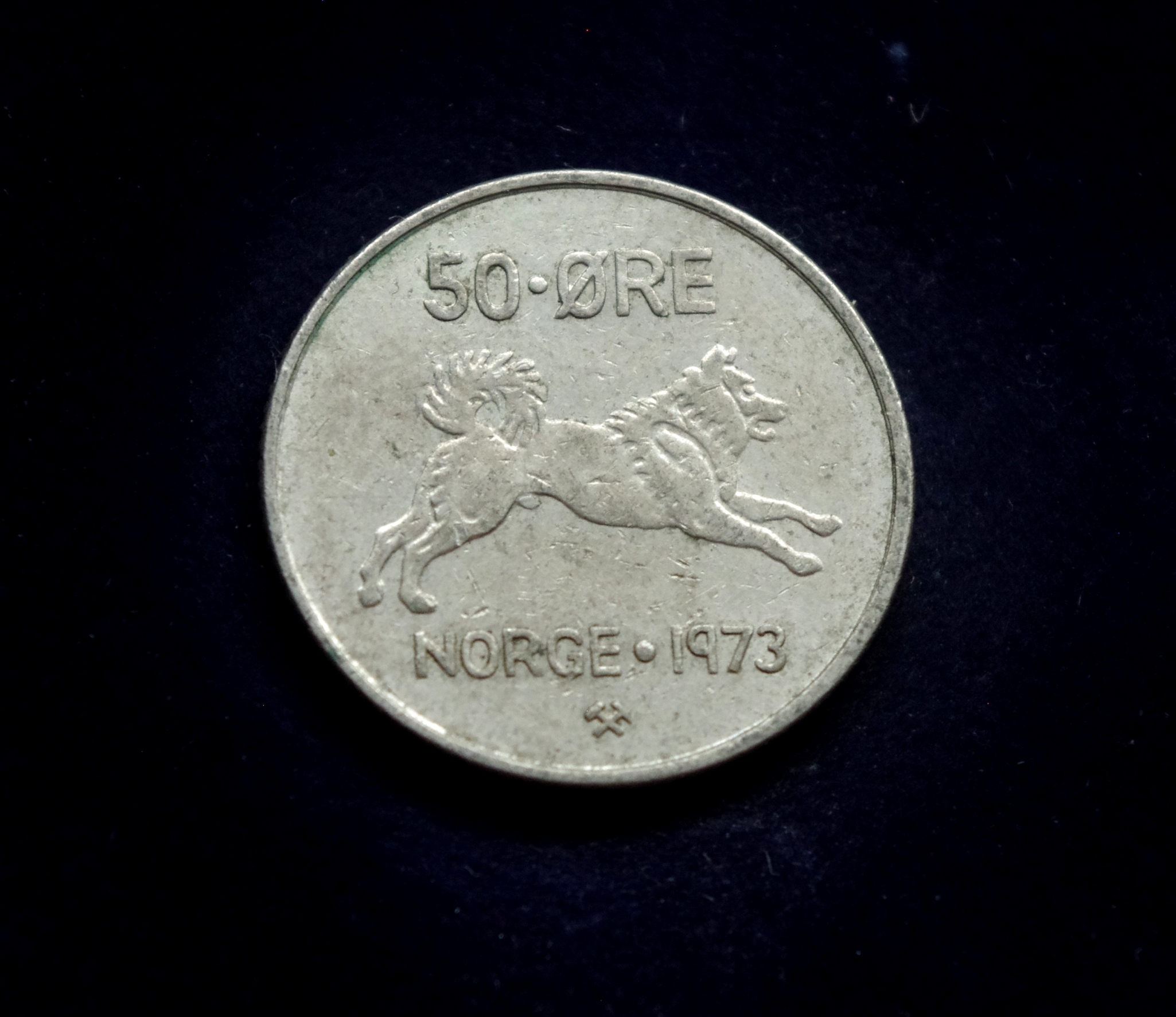 moneta, 50 erių, Norvegija, šuo