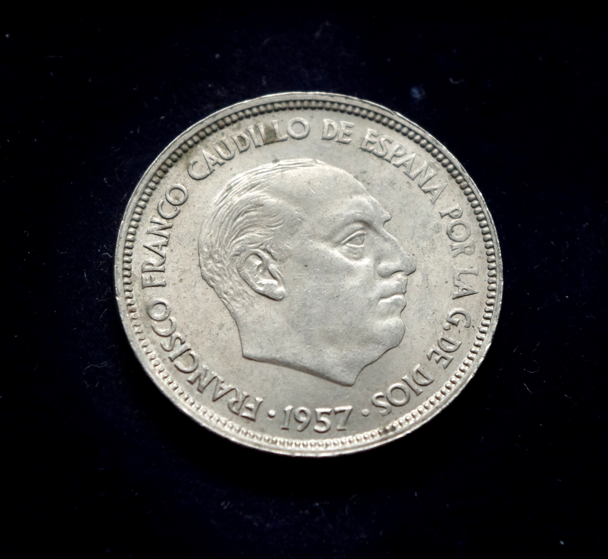 moneta, 25 pesetos, Ispanija