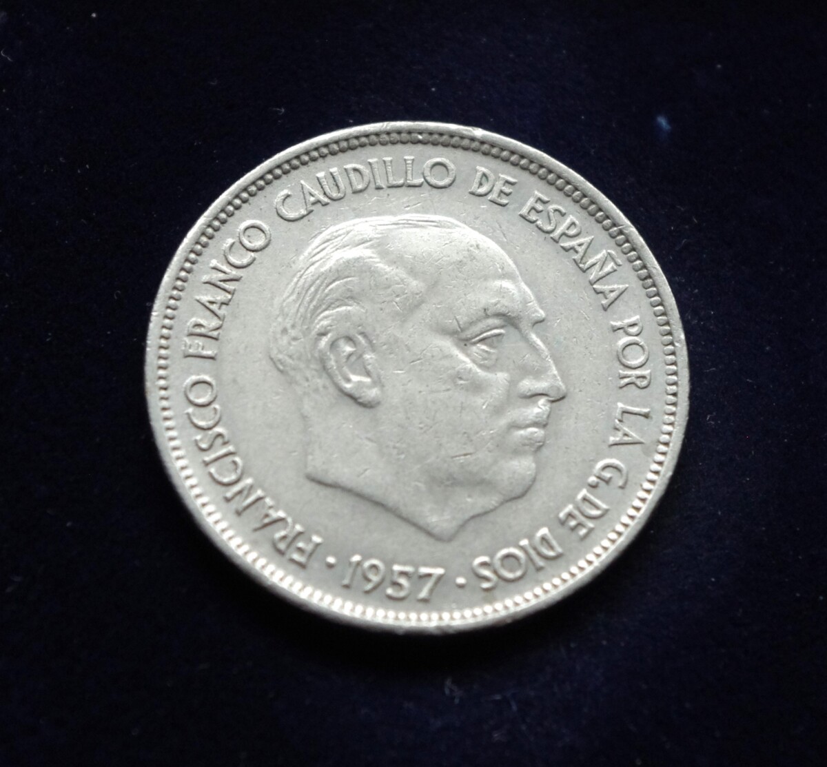 moneta, 25 pesetos, Ispanija