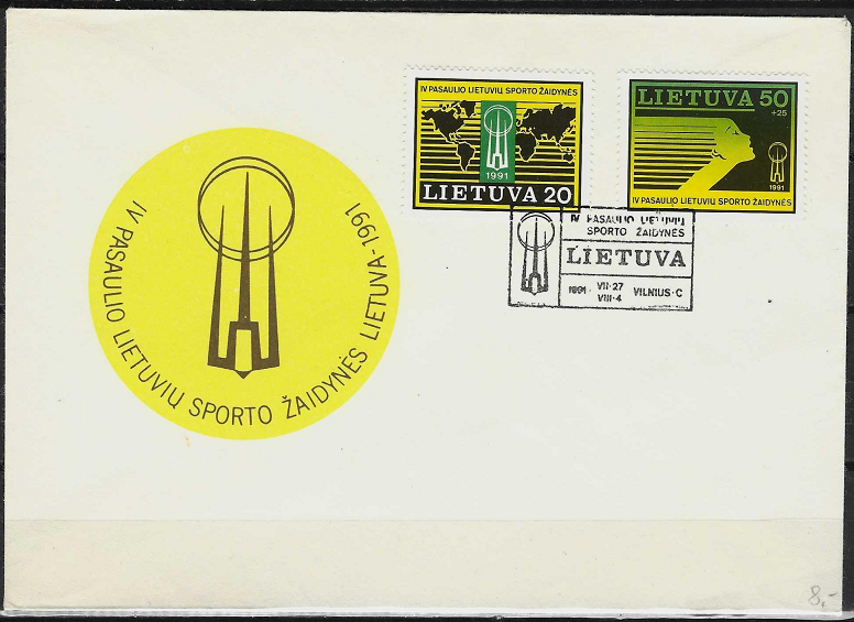 Pirmos dienos vokas, Lietuva. IV Pasaulio lietuvių sporto žaidynės
