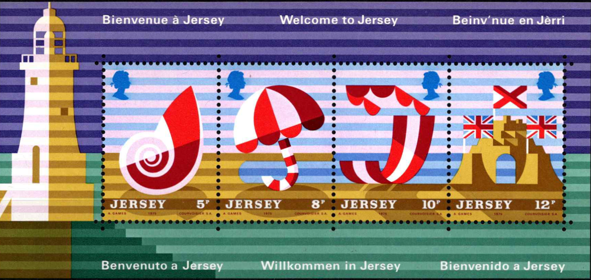 Džersis, blokas Nr. 1, MiNr 119-122 MNH**