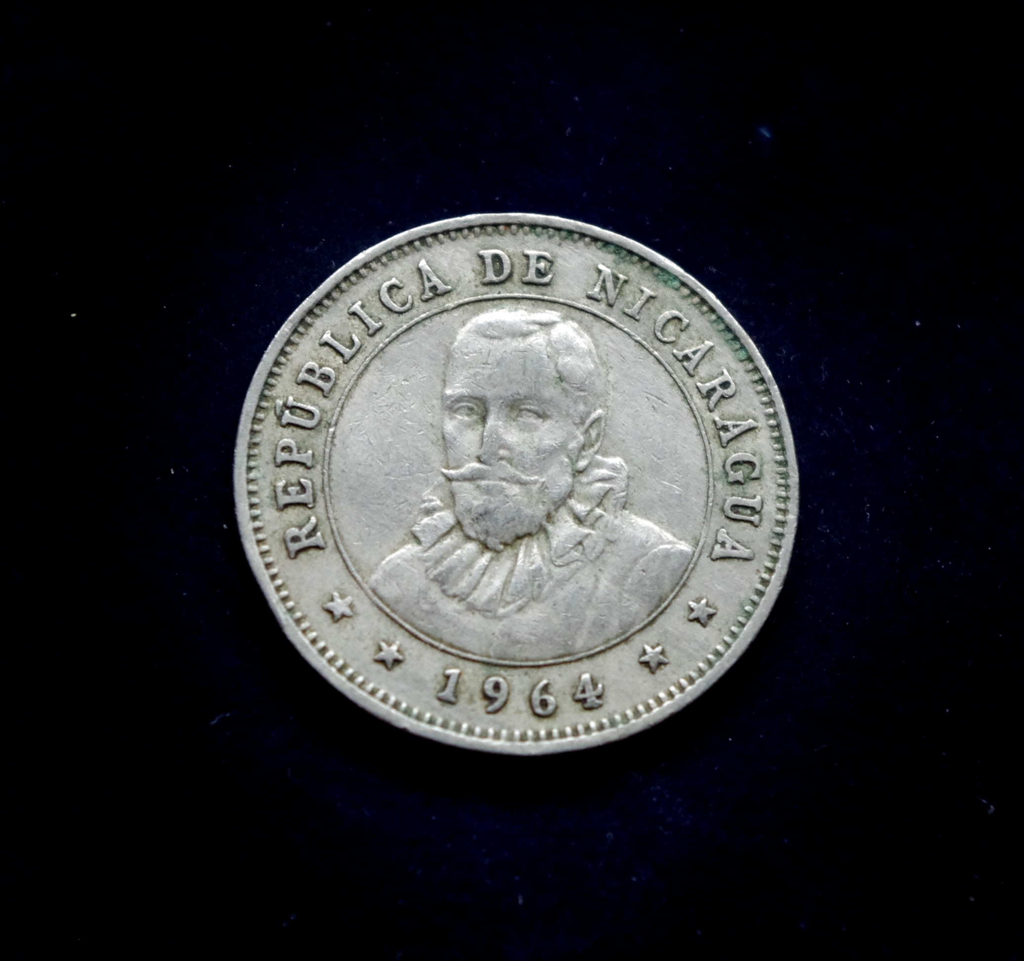Nikaragvos 25 sentavų moneta. Fransiskas Ernandesas de Kordoba - Nikaragvos įkūrėjas
