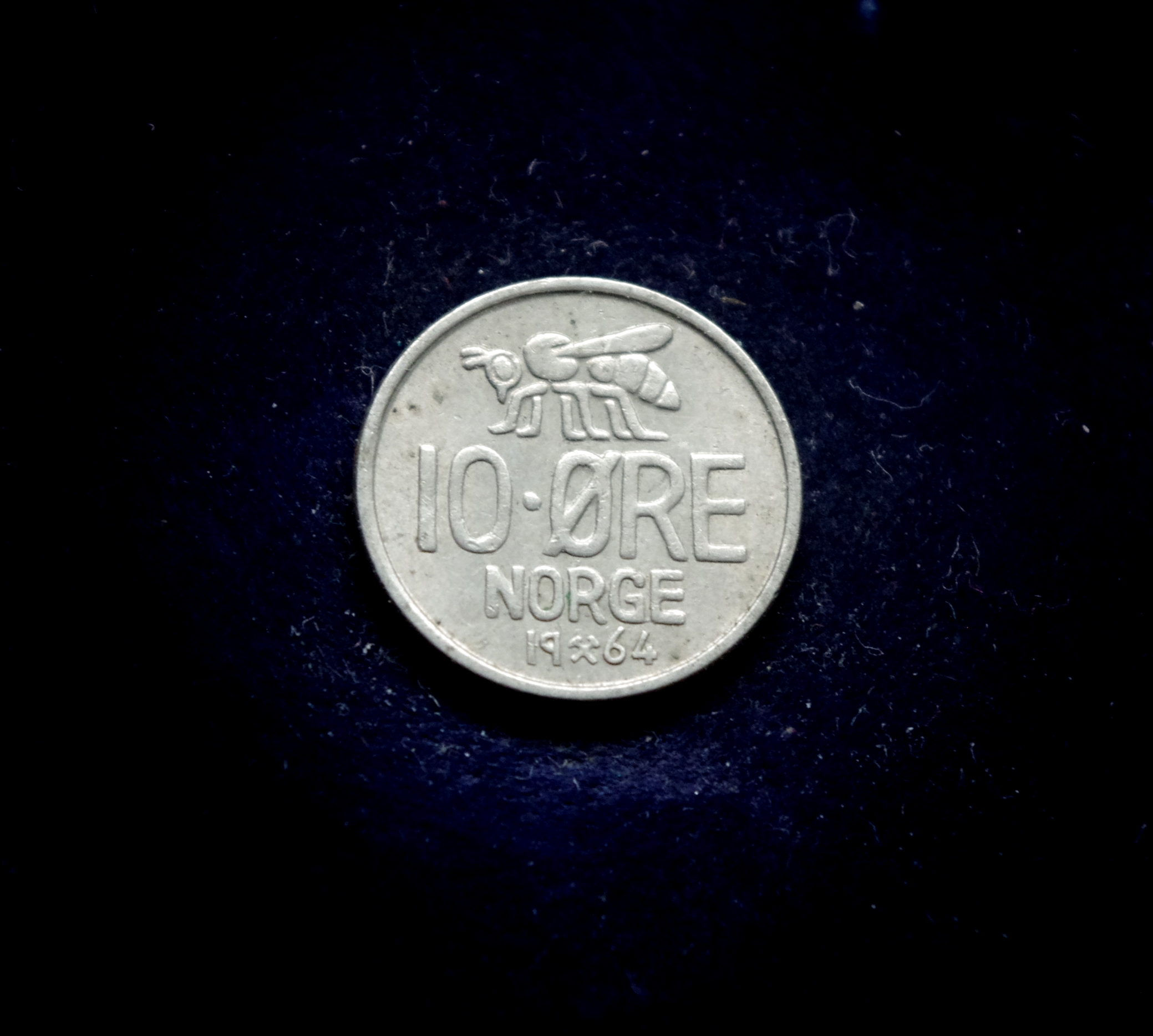 moneta, 10 erių, Norvegija, bitė