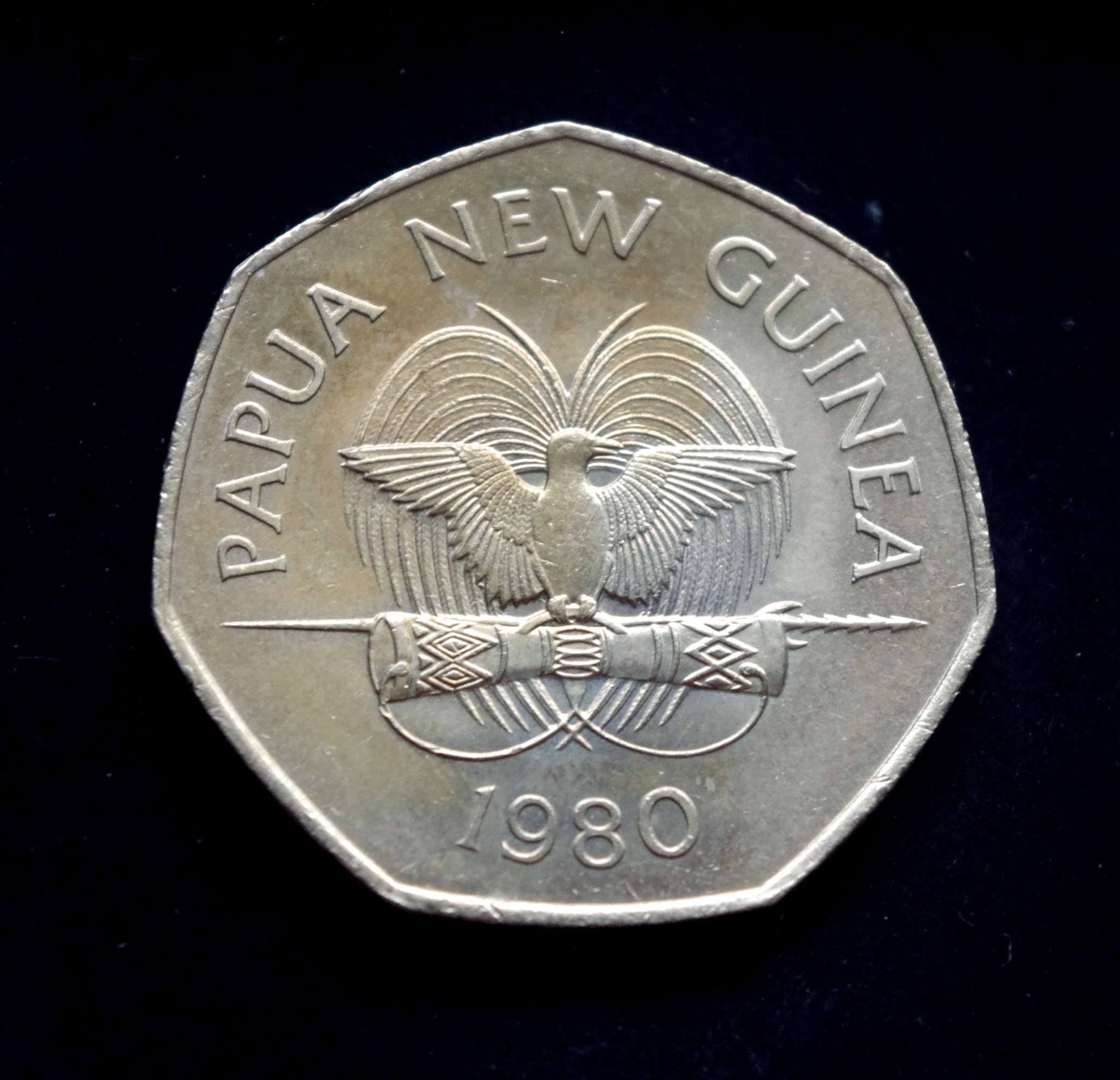 Papua Naujosios Gvinėjos 50 tojų proginė moneta. Pietų Ramiojo vandenyno menų festivalis