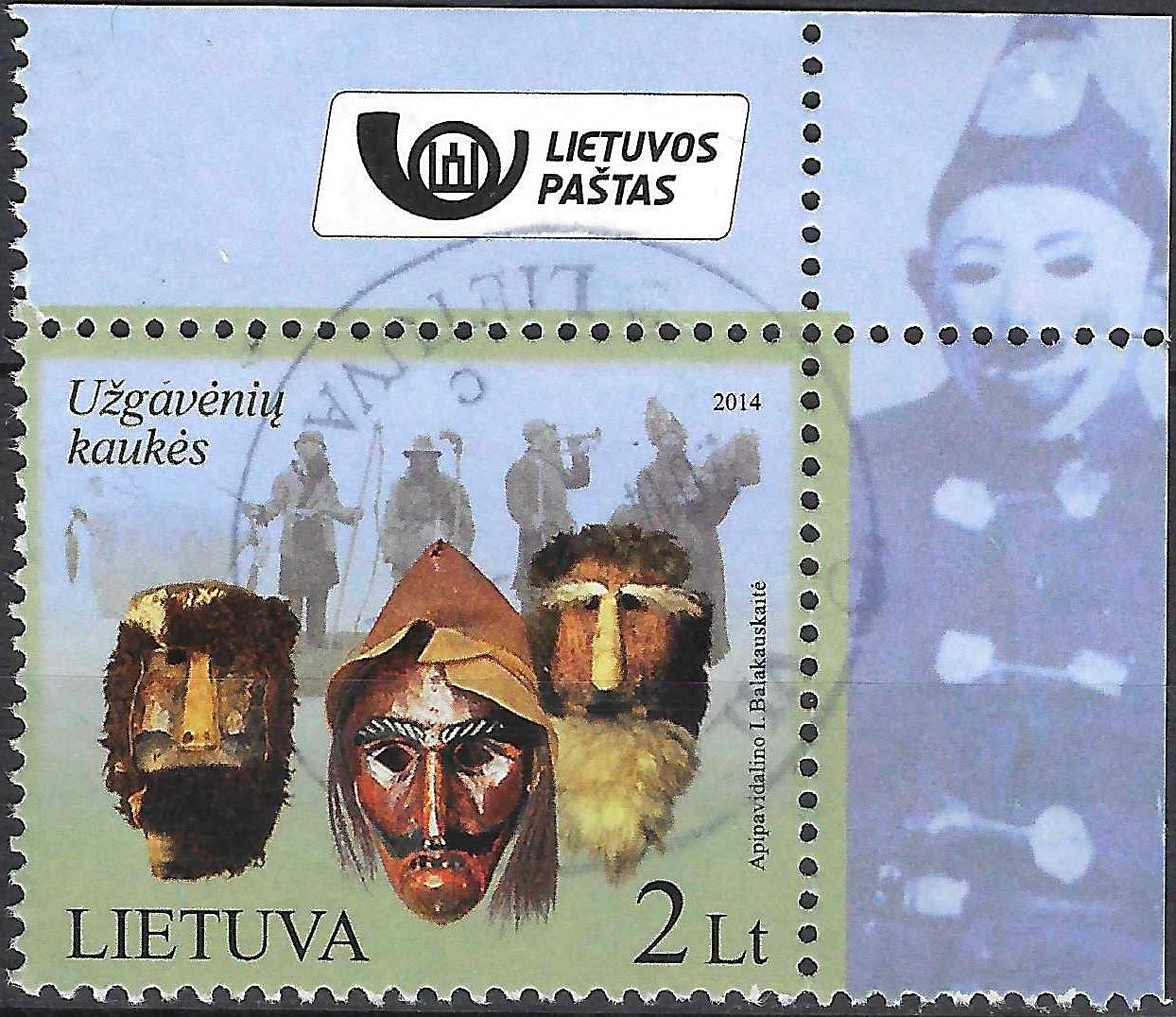 Pašto ženklai, Lietuva, Užgavėnių kaukės