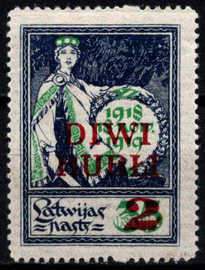 Latvija, MiNr 63a MLH*