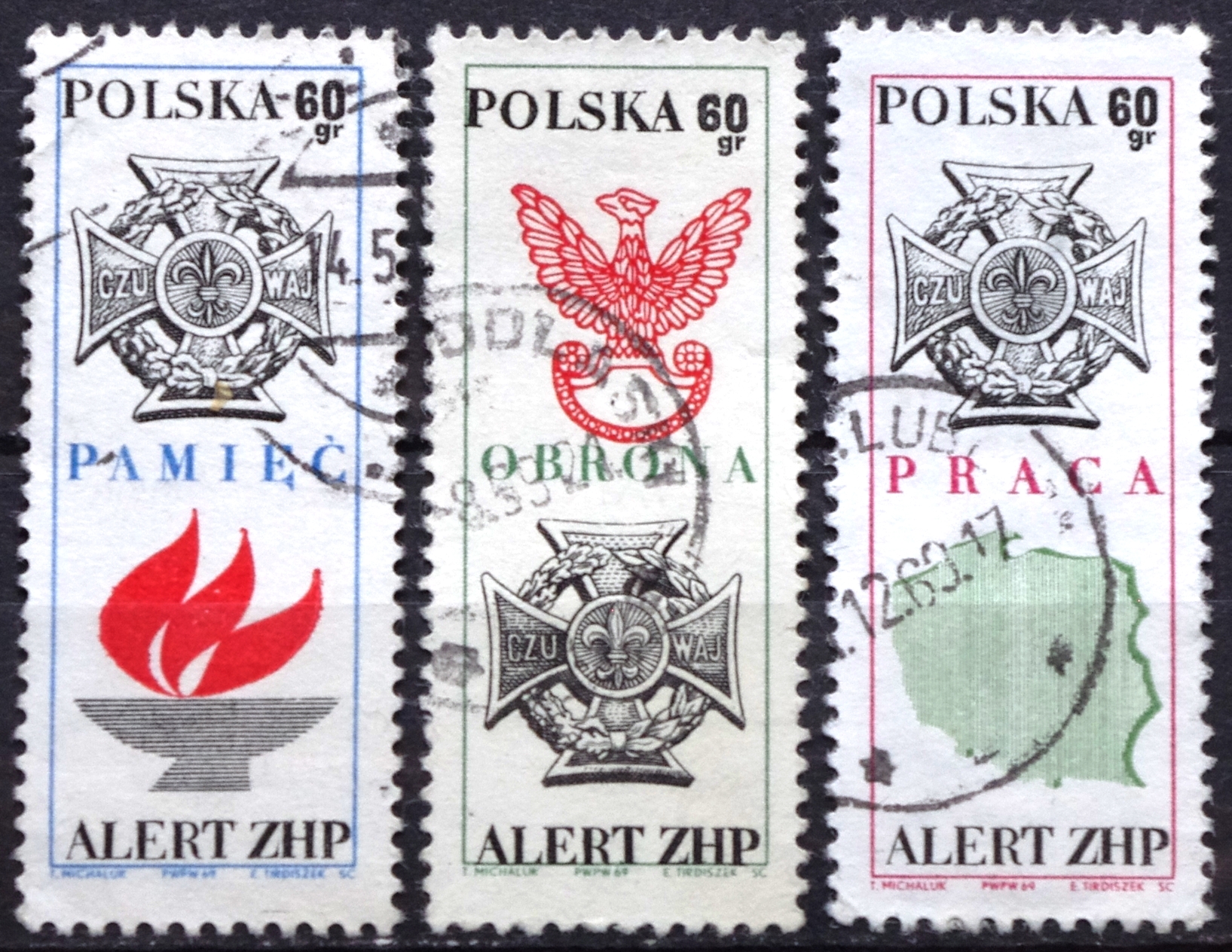 pašto ženklai, Lenkija, Lenkijos skautų medaliai