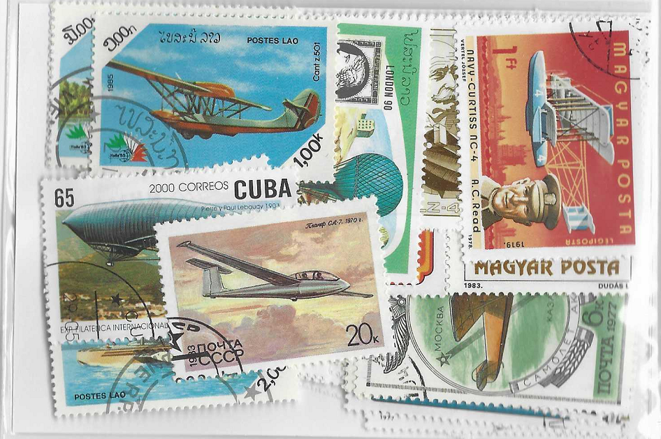 Pašto ženklų pakuotė, aviacija