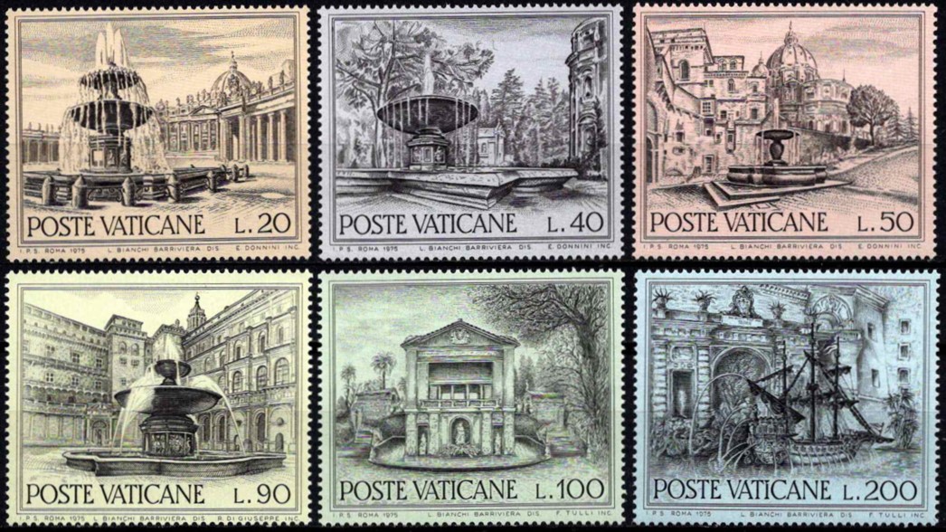 Vatikanas, pilna serija, MiNr 657-662 MNH**