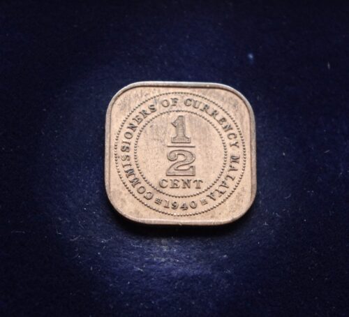 moneta, 1/2 centas, Malaja