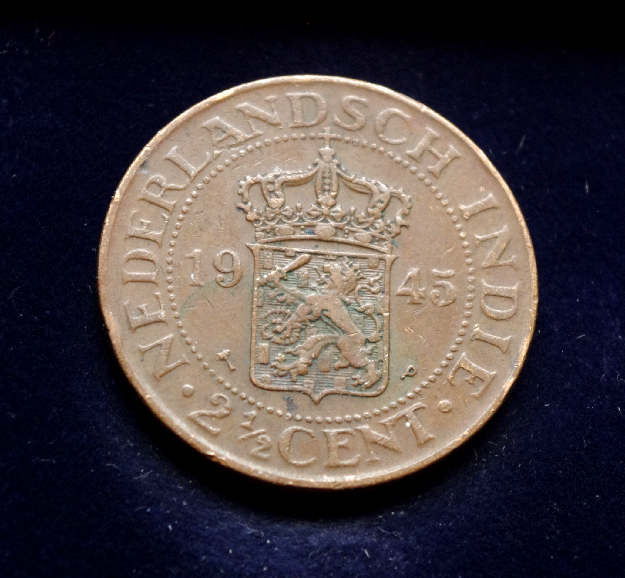 moneta, 2 1/2 cento, Nyderlandų Rytų Indija