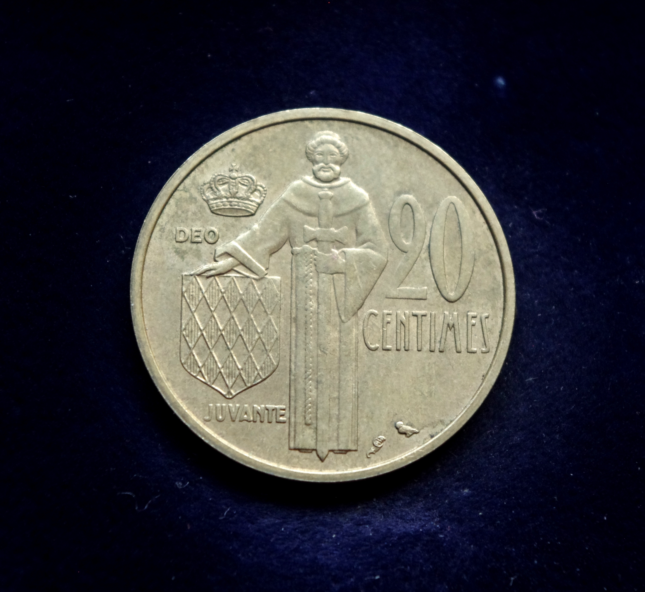 Monako 20 santimų moneta