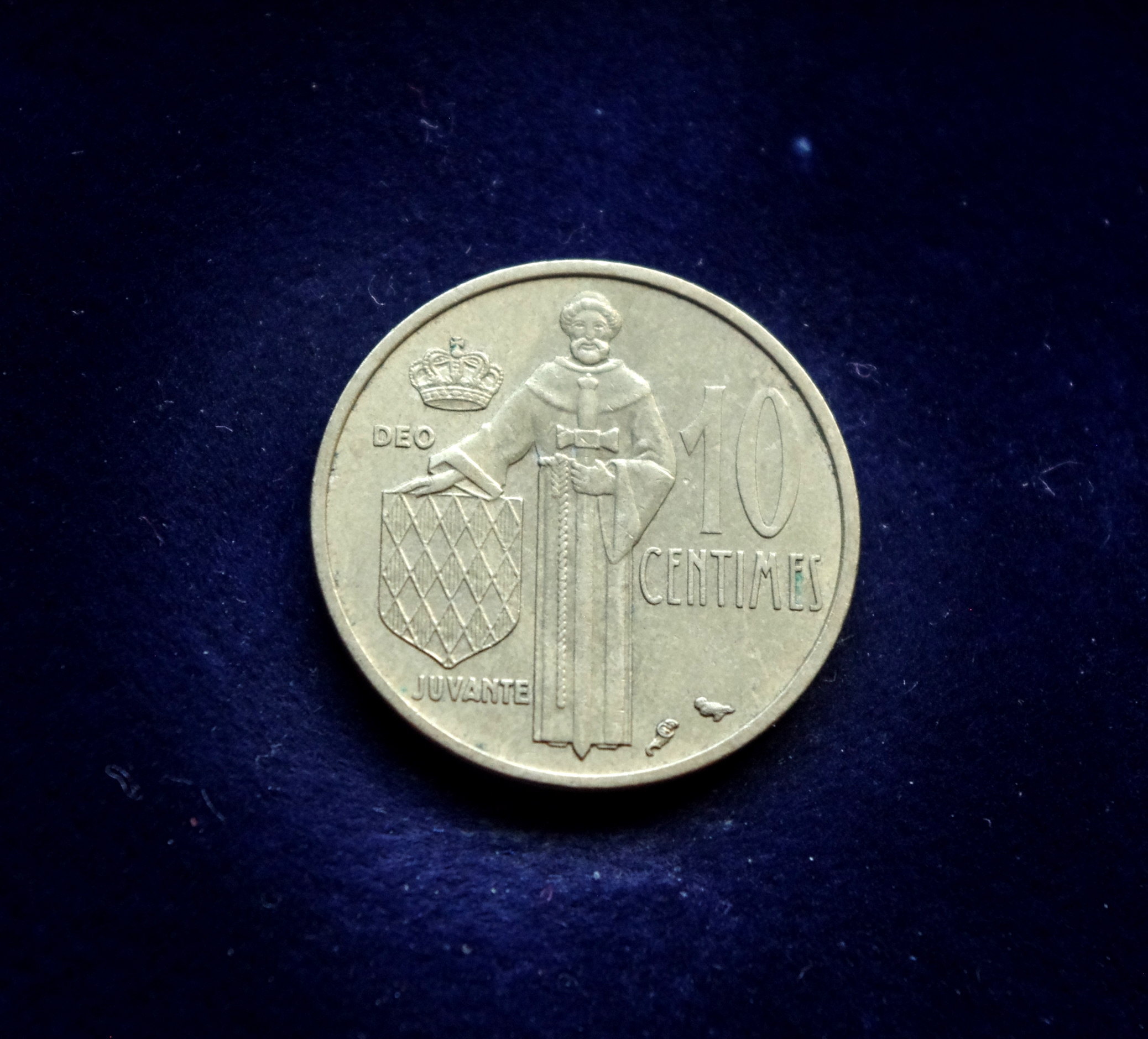 Monako 10 santimų moneta