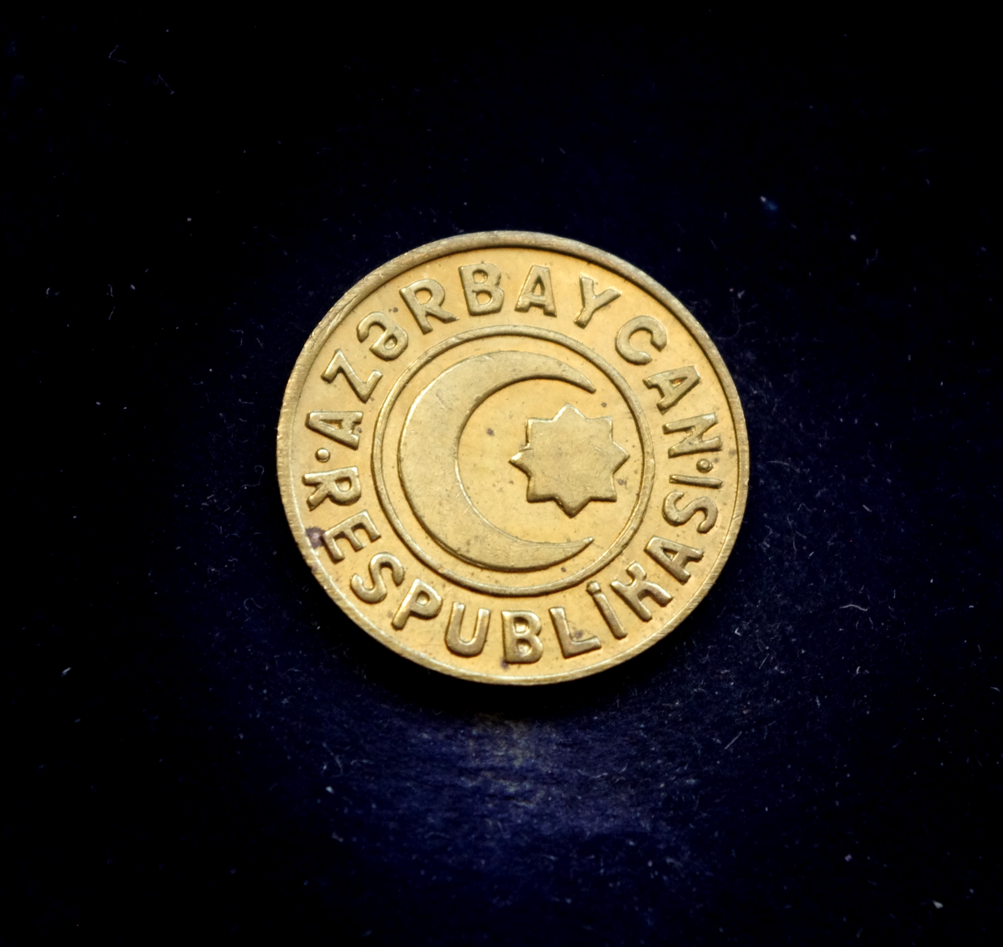 Azerbaidžano 20 giapikų moneta.