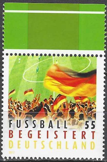 pašto ženklas, Vokietija. Vokietijos entuziazmas futbolui