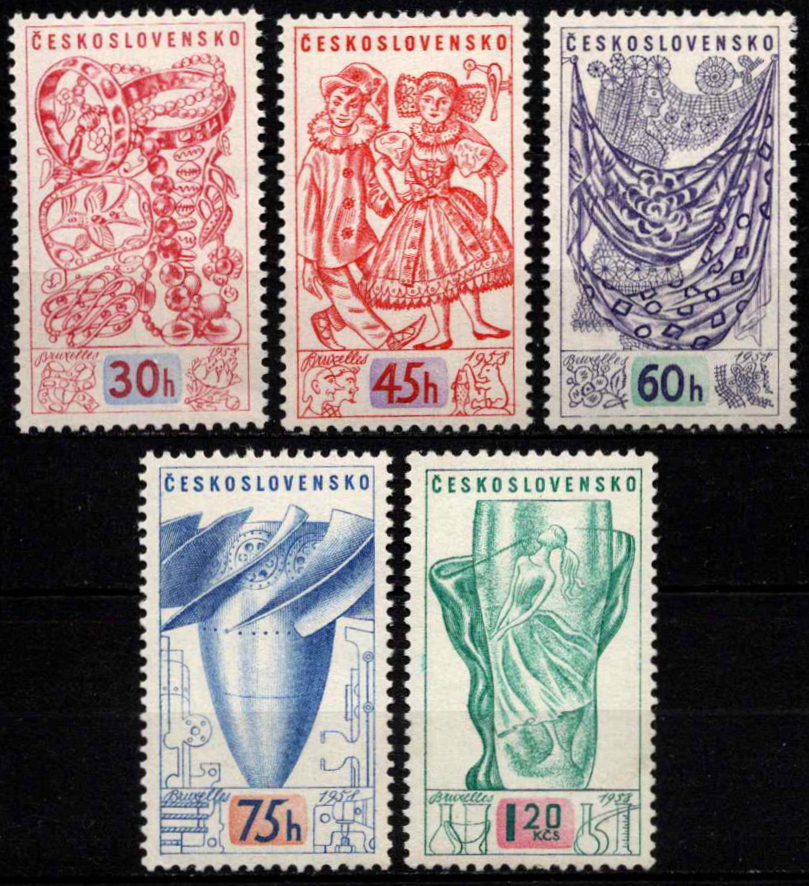 Čekoslovakija, pilna serija, MiNr 1068-1072 MNH**/MLH*