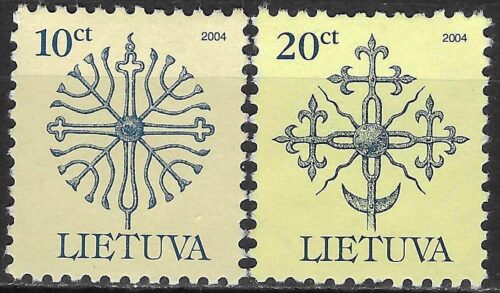 Pašto ženklai, Lietuva, Kaltinės paminklų viršūnės
